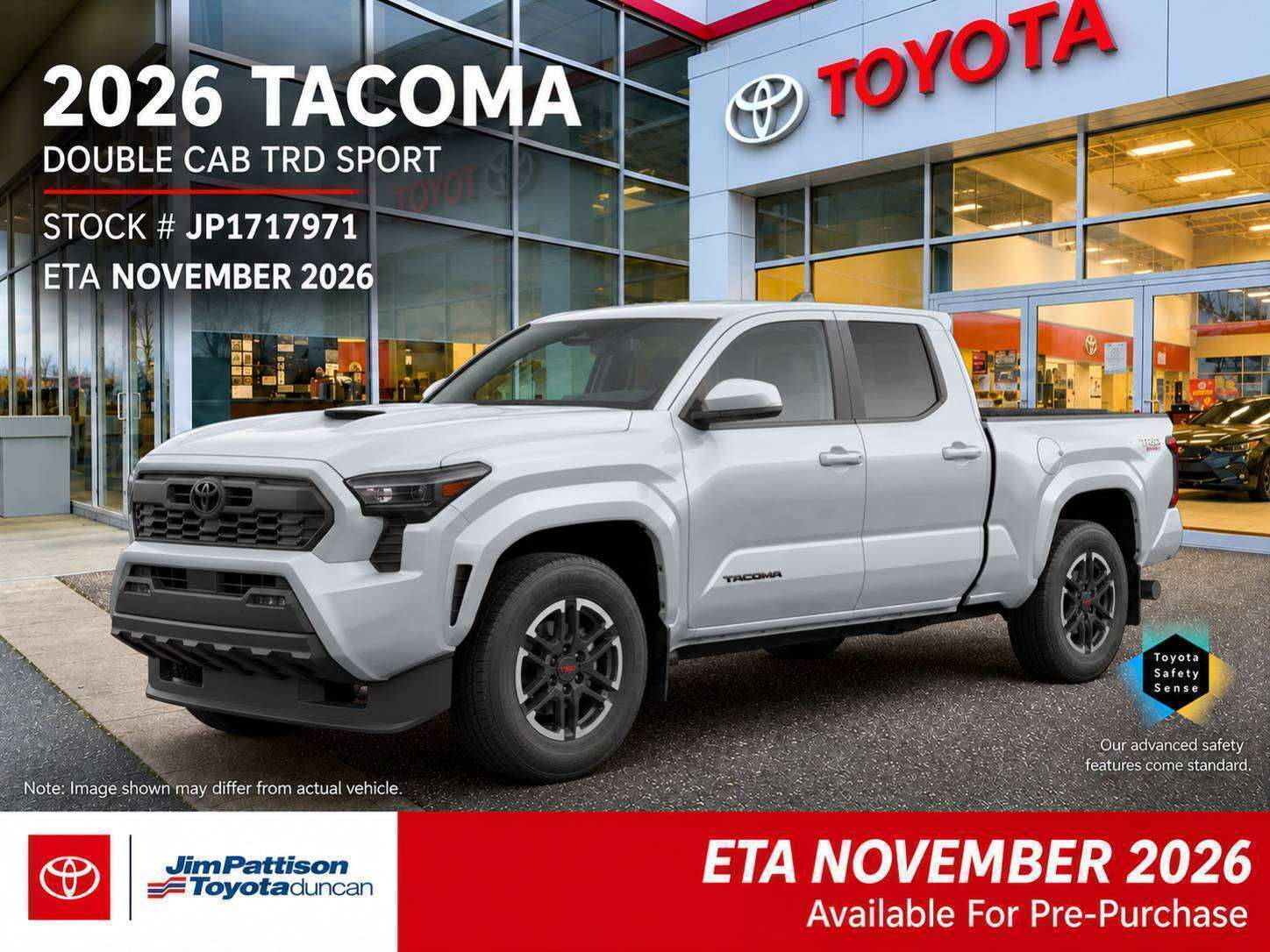 Silver 2026 Toyota Tacoma Pickup Truck  Automatic