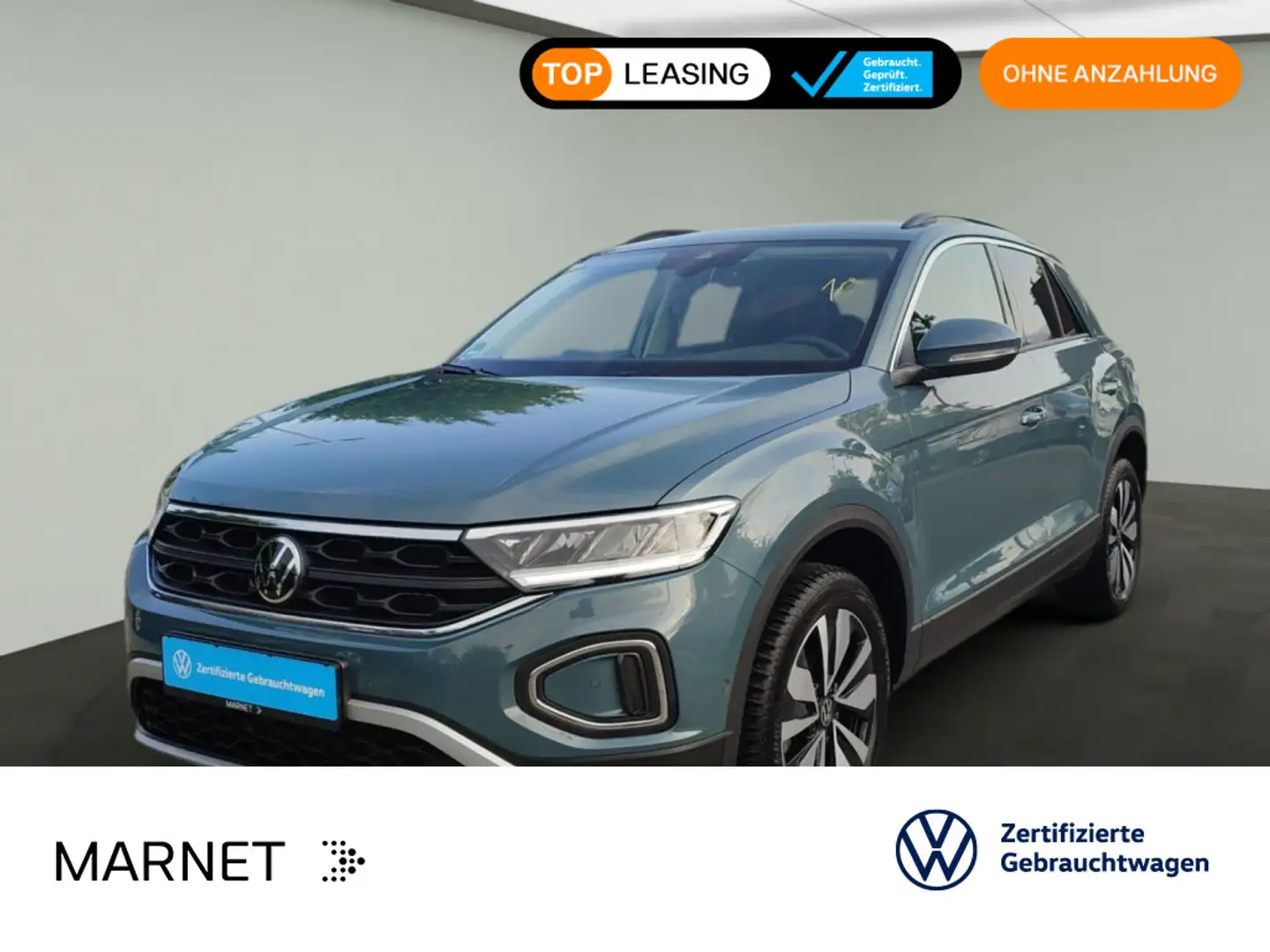 Volkswagen T-Roc Volkswagen T-Roc Life MOVE 1.0 NAVI*AHK*LED*ASG Blauw - 1