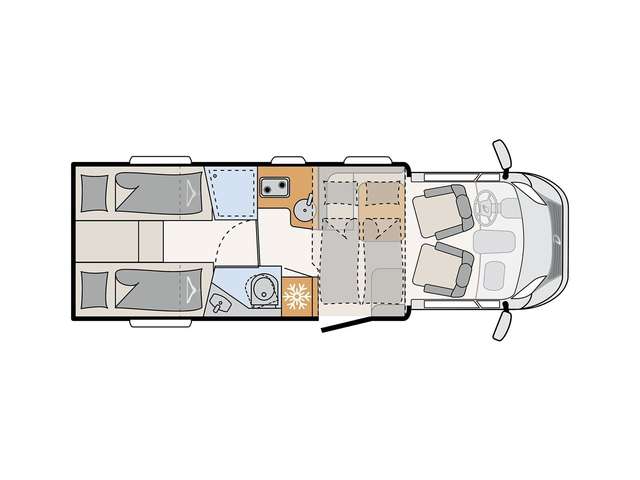 Dethleffs Just 90 T 7052 EB Navi*RFK*SAT/TV*Markise*Pakete
