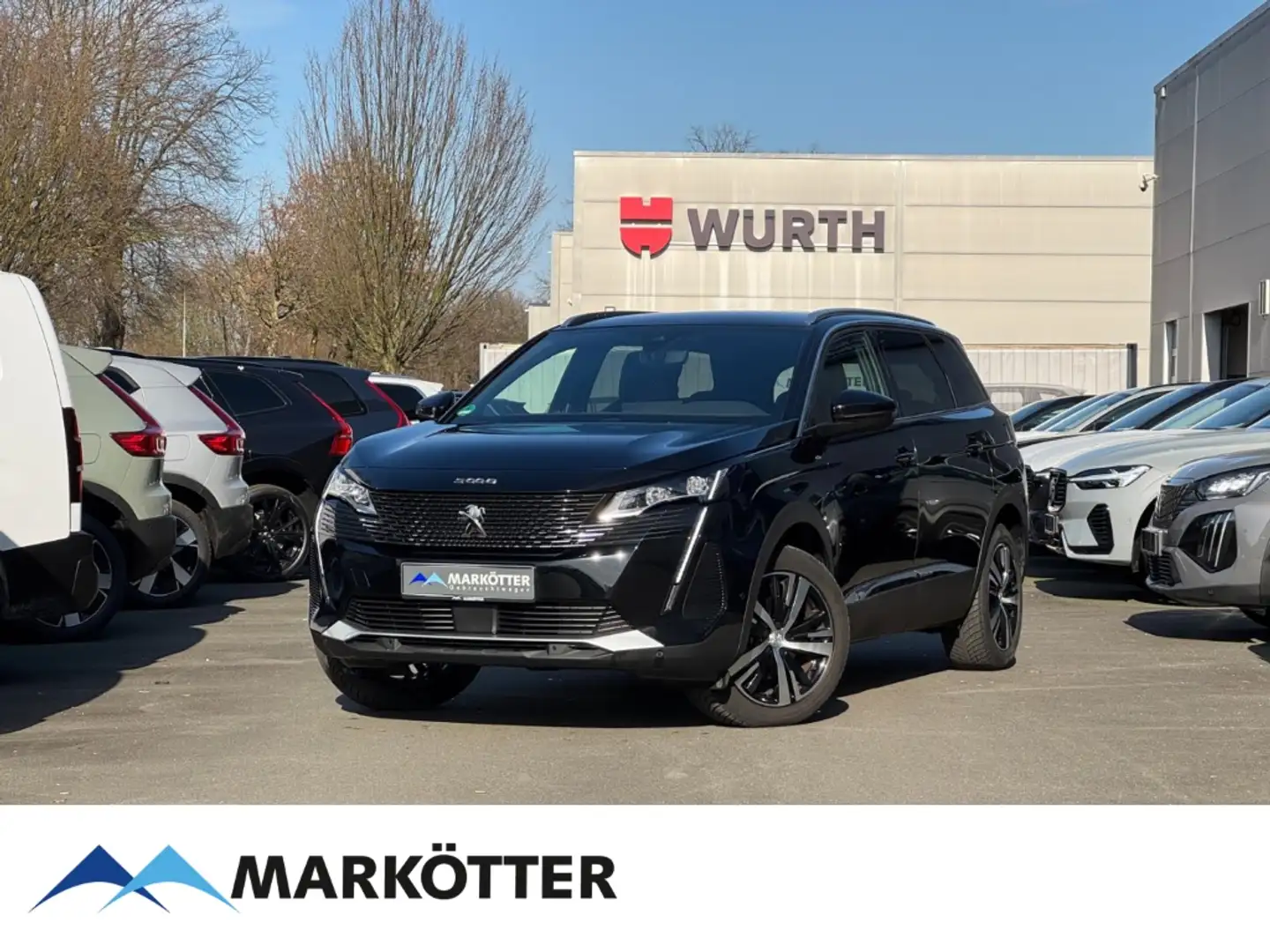 Peugeot 5008 GT PureTech 130 EU6d 7-Sitzer AHK/CAM/BLIS Schwarz - 1