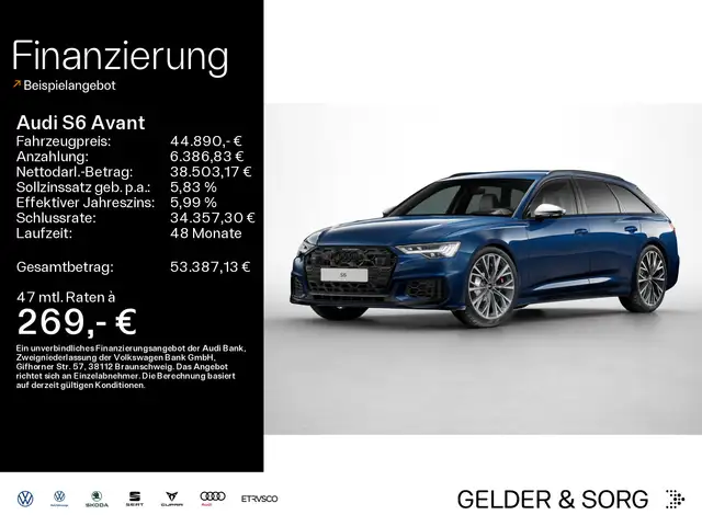 Audi S6 TDI qu.AHK*HDMATRIX*DÄMPFER*HUD*B&O*StH