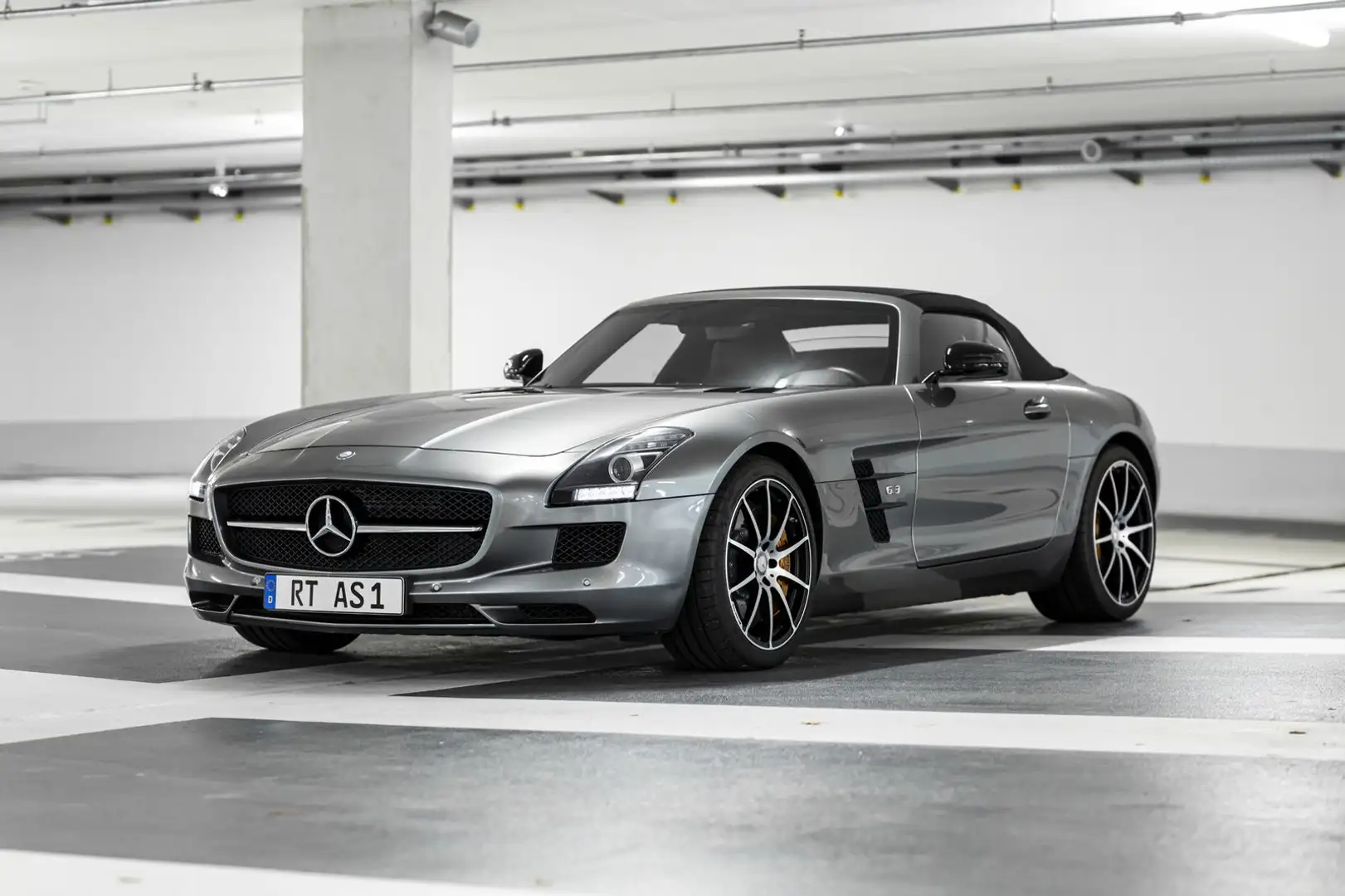 Mercedes-Benz SLS GT Roadster 2Hd|Deutsch|Memory|Airscarf| Gris - 1