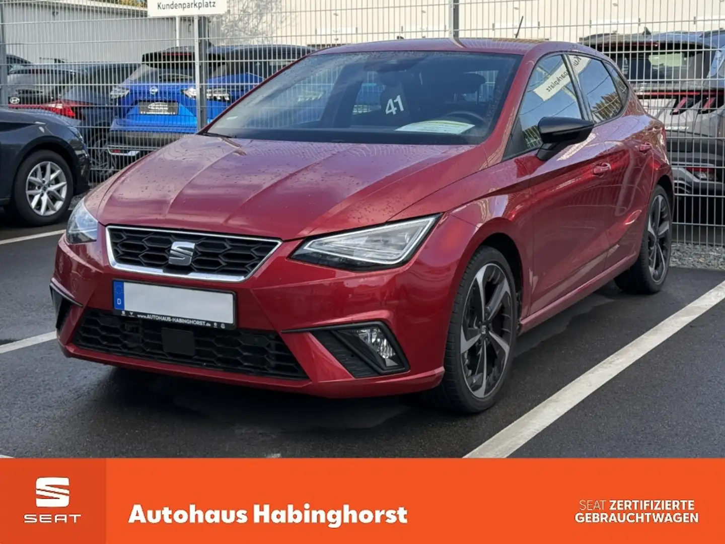 SEAT Ibiza 1.0 TSI FR Navi Beats PDC LED Kessy Shz 18Alu Rot - 1
