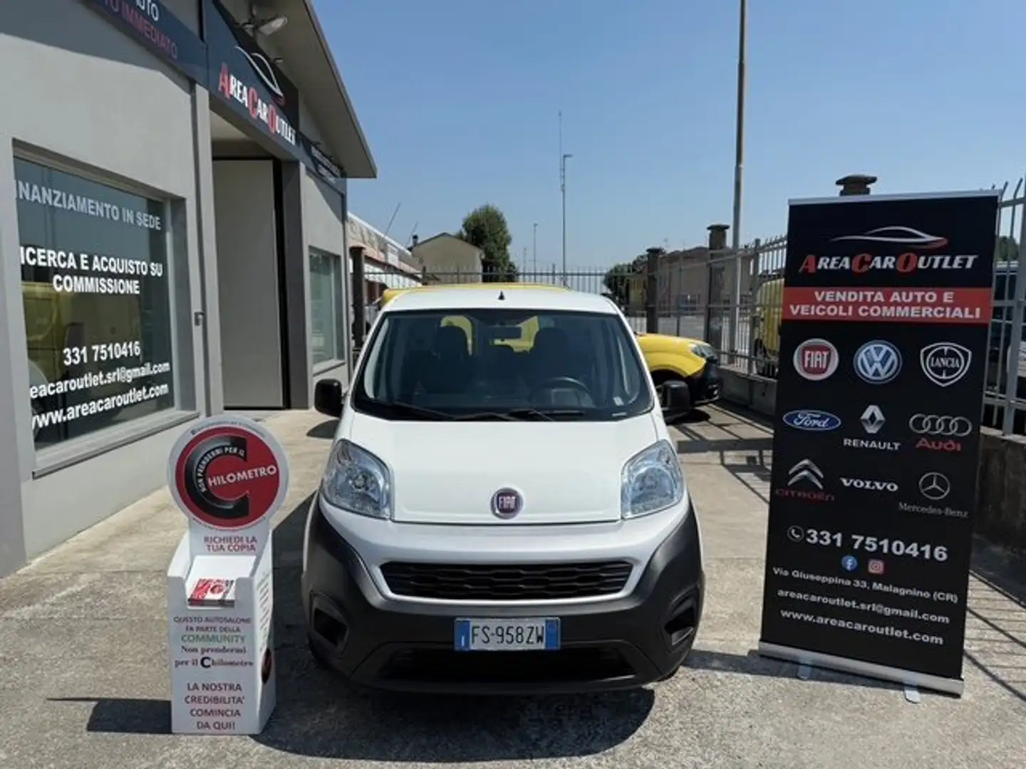 Fiat Qubo 1.4 Benzina 77cv my19 Lounge*km 21.123*AUTOVETTURA Weiß - 2