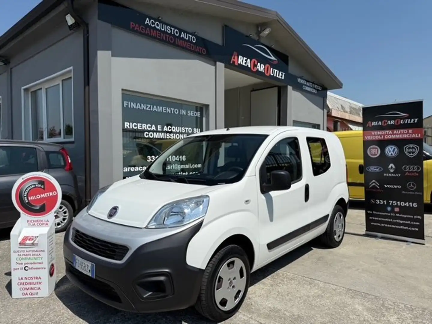 Fiat Qubo 1.4 Benzina 77cv my19 Lounge*km 21.123*AUTOVETTURA Weiß - 1