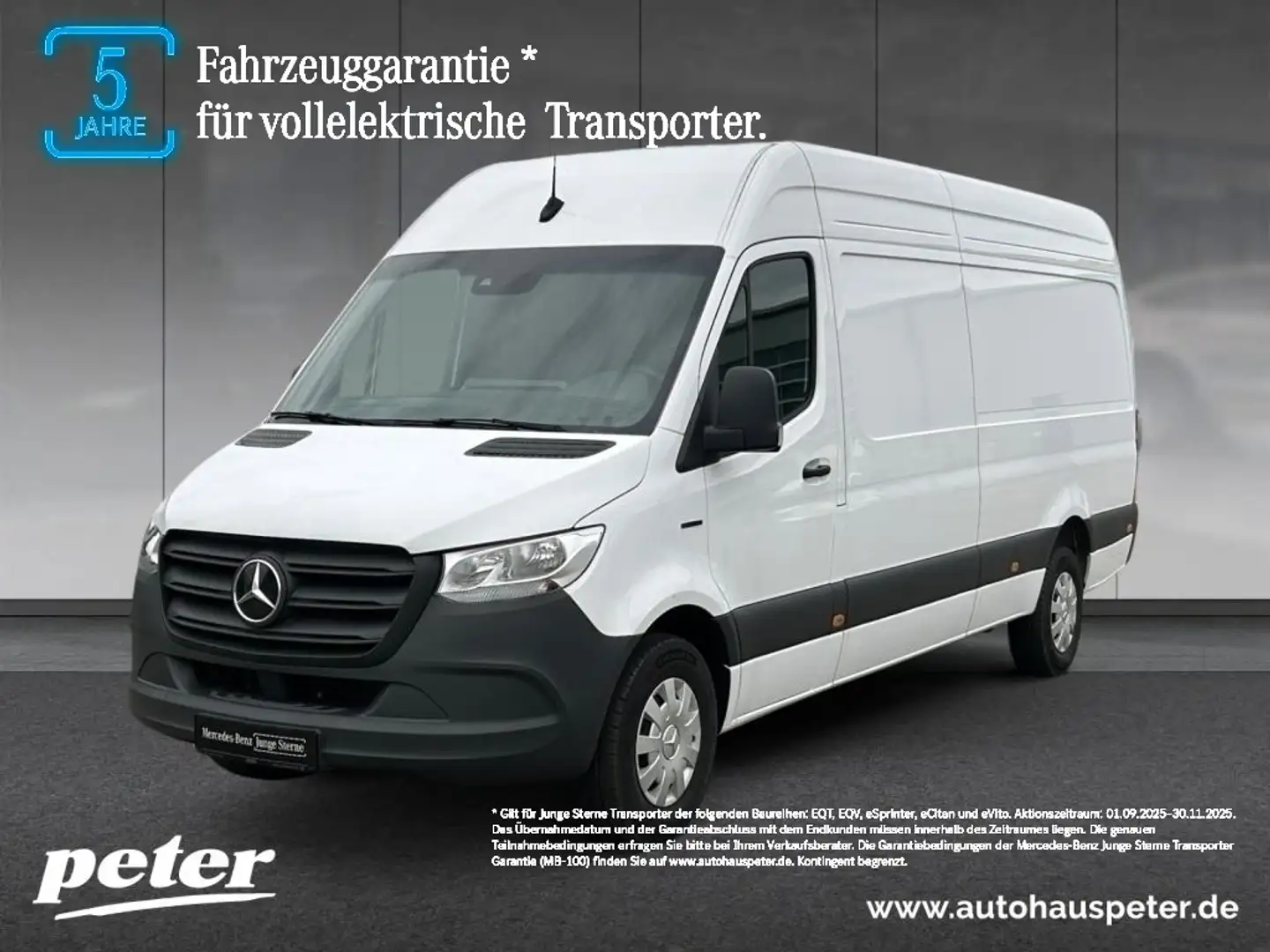 Mercedes-Benz Sprinter e  414 Kasten HD HV Akku 113 KWh+AHK+KAME Wit - 1