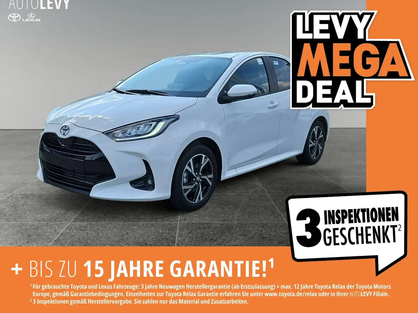 Toyota Yaris 1.5l Hybrid Teamplayer LED*CarPlay*RFK*SHZ Білий - 1