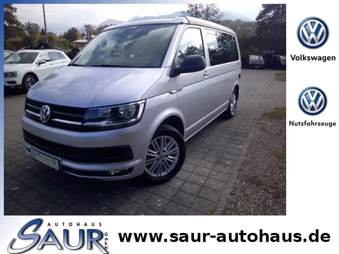 Volkswagen T6 California Beach 2.0 TDI*DSG*StdHzg*Navi*ACC*AHK*R-Kamera*SH Silber - 1