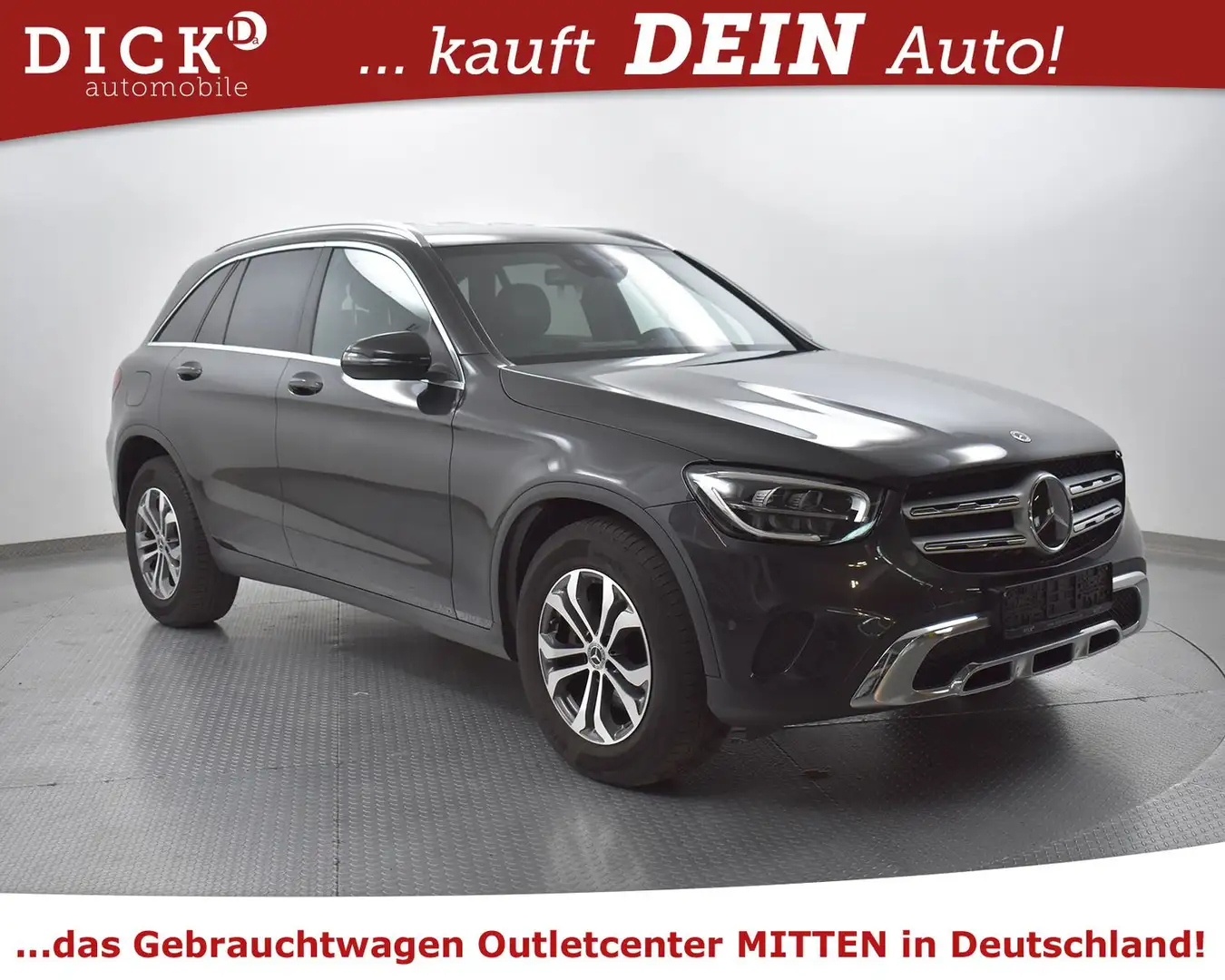 Mercedes-Benz GLC 220 d 4M LEDER+SHZ+NAVI+LED+AHK+ACC TEMP+MFL Grau - 1