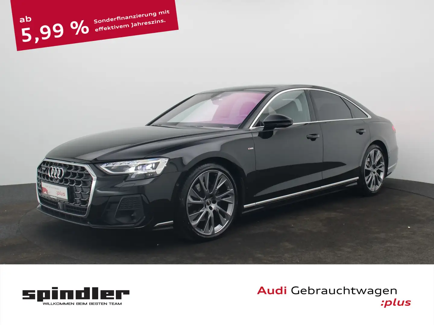 Audi A8 S-Line 50 TDI quattro / Pano, HD-Matrix, AHK Schwarz - 1