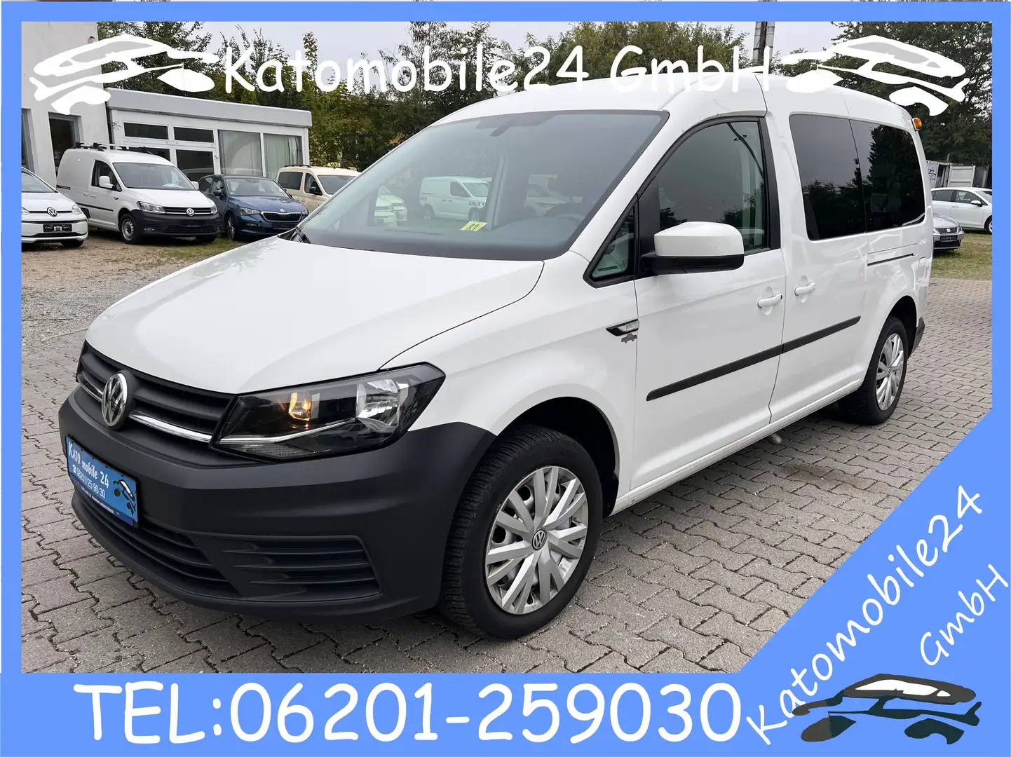 Volkswagen Caddy Maxi Trendline BMT 2.0 TDI DSG mit Rollstuhl Rampe Weiß - 1