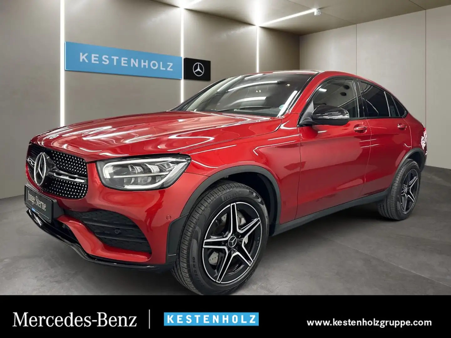Mercedes-Benz GLC 300 e Cp. 4M AMG Distr+ Multisitz HUD LED 9G Rot - 1