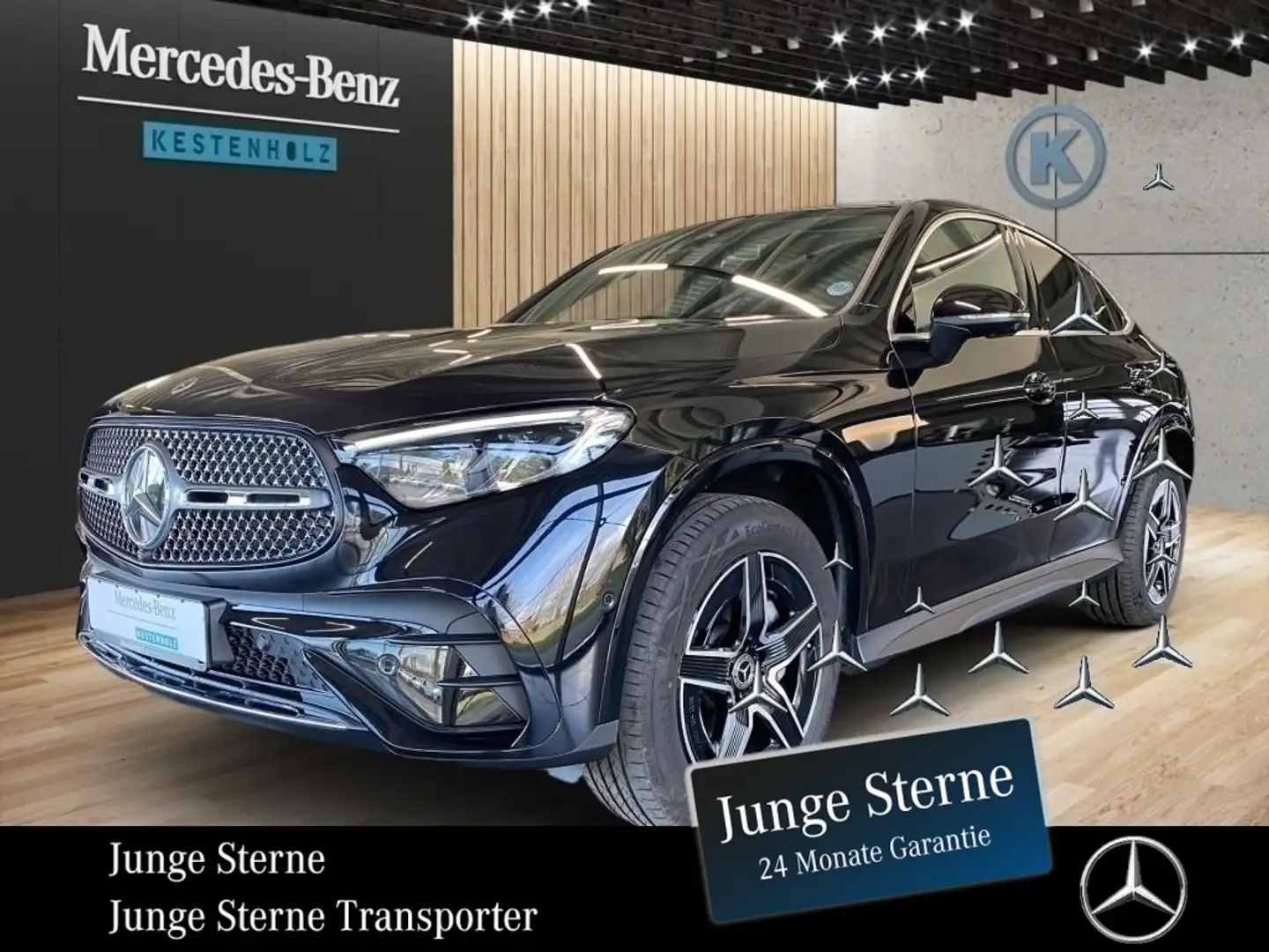 Mercedes-Benz GLC 300 de 4M Coupé *AMG*MBUX*MEMO*KAM*NAVI*AHK* Fekete - 1