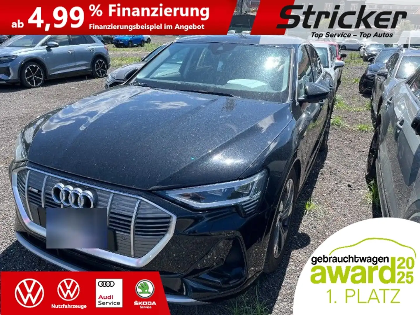 Audi e-tron 55 Sportback quattro S-Line 368,-ohne Anzahlung N Nero - 1