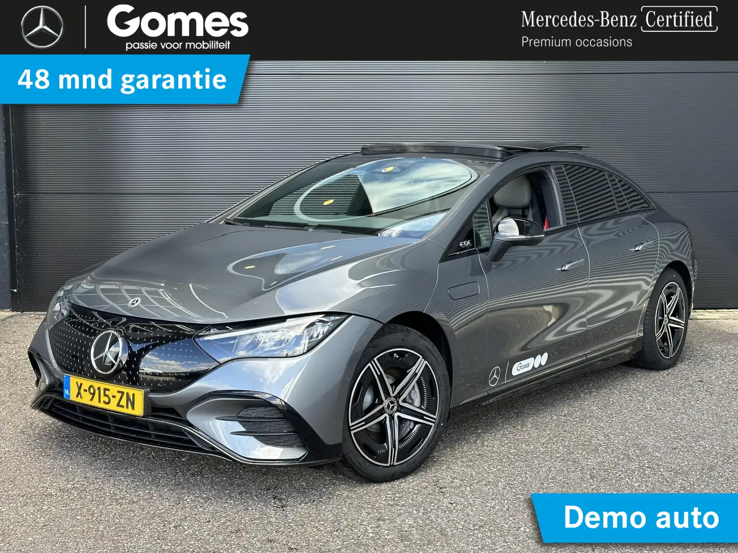 Mercedes-Benz EQE 300 AMG Line | Nightpakket | Panoramadak | 360° Camera Grijs - 1