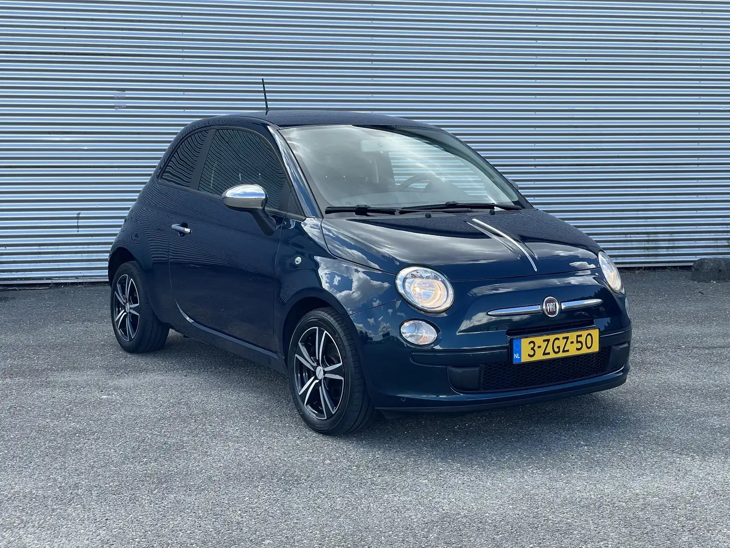 Fiat 500 1.0 TwinAir Pop|Nieuwe Koppeling|Airco|15" Blauw - 2