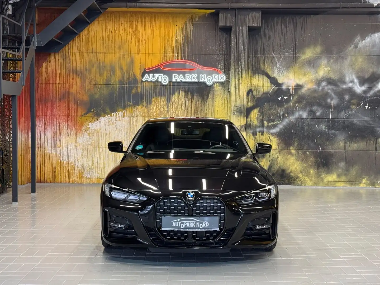BMW 420 i Coupe LCI M Sport Aut. LED~ACC~GSD~H&K~360° Noir - 2