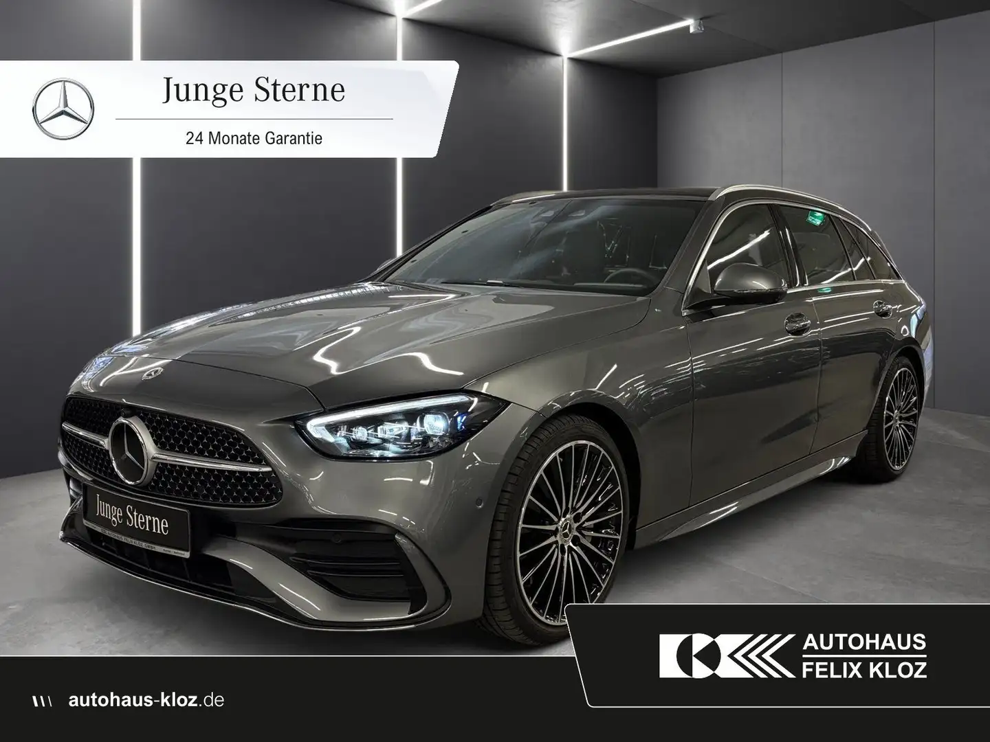 Mercedes-Benz C 300 T 4M AMG Prem+*Distronic*AHK*Totwink*19"* Gris - 1