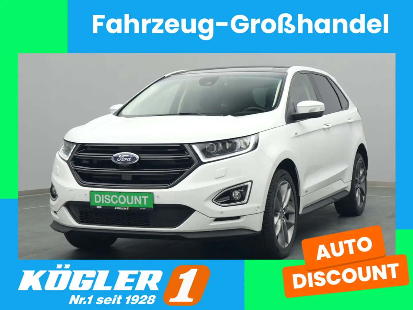 Ford Edge ST-Line 209PS Aut. 4x4/Pano/Klimaautom./ACC Weiß - 1