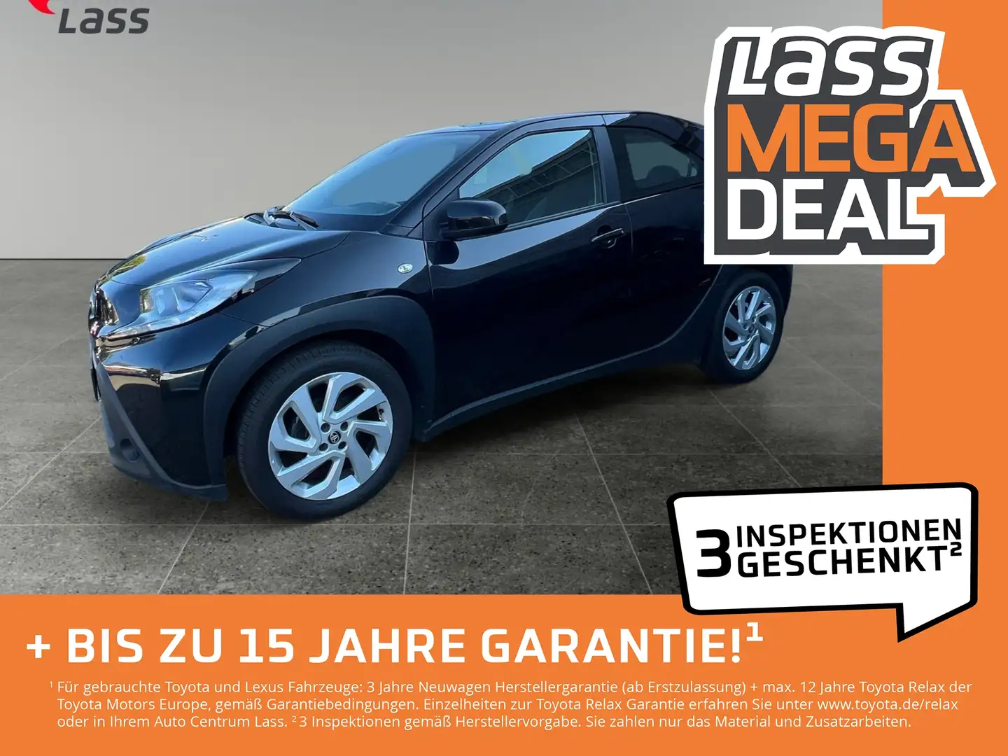 Toyota Aygo X 1.0 Play ACC Fernlichtass. Kam. Navi PDC Zwart - 1