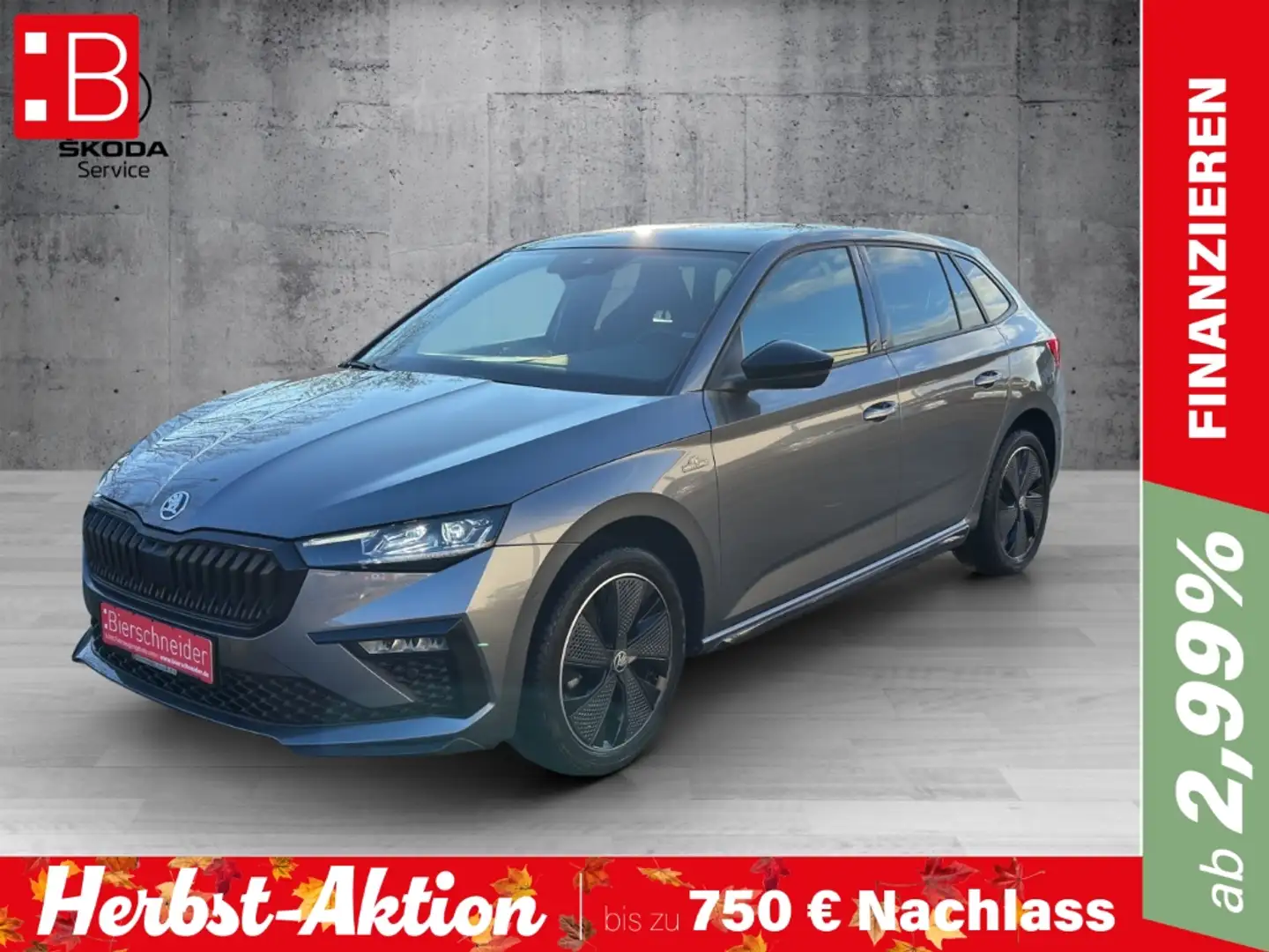 Skoda Scala 1.0 TSI DSG Monte Carlo Pano Matrix Navi Grau - 1