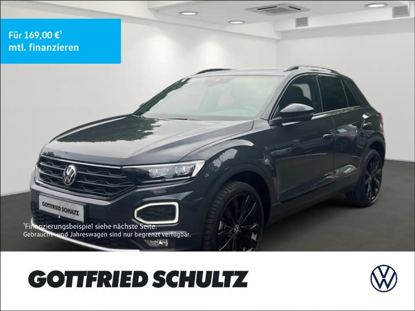 Volkswagen T-Roc Sport 1.5 TSI DSG BLACK STYLE PANO AHK KAM LED ACC Grau - 1