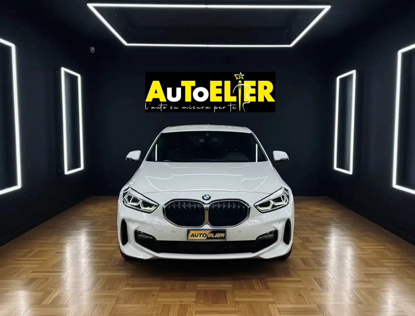 BMW 118 Serie 1 F40 118d 150cv Msport auto Bianco - 2