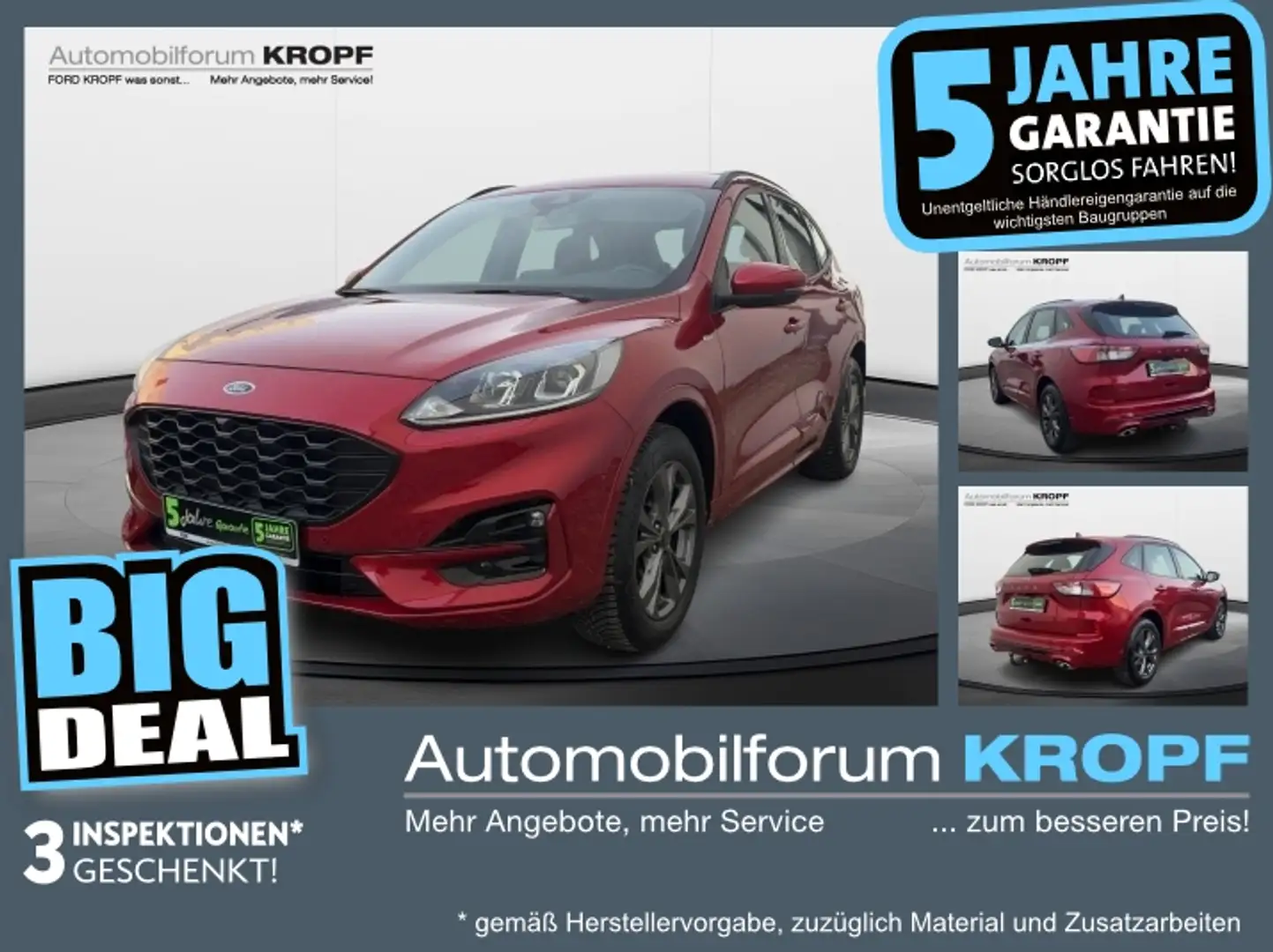 Ford Kuga 2.0 EcoBlue ST-Line ACC+AHK+Navi+SHZ+4xSHZ Rot - 1