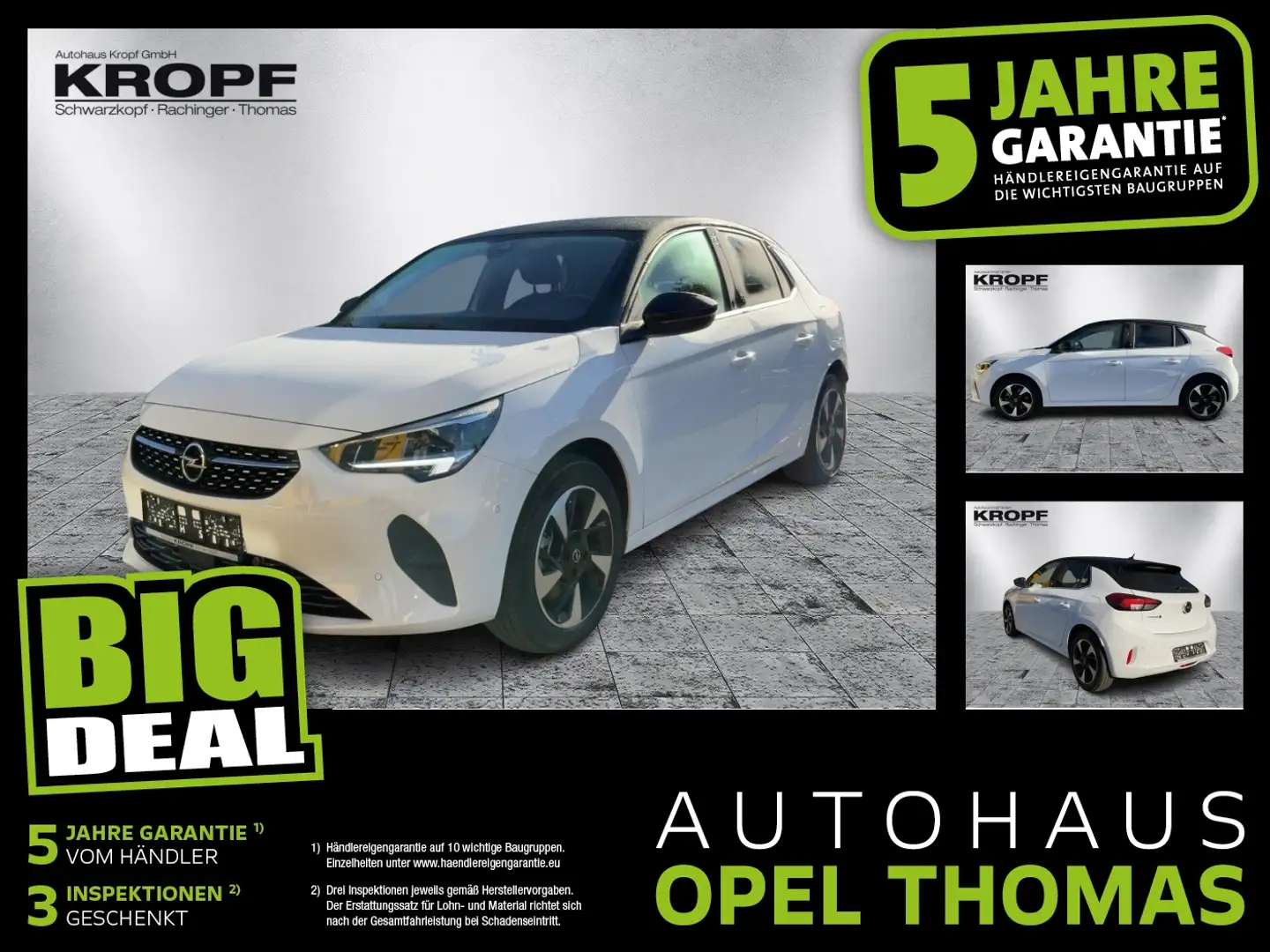 Opel Corsa F e Elegance FIN ab 2,99% LED+KlimaA+LM Weiß - 1