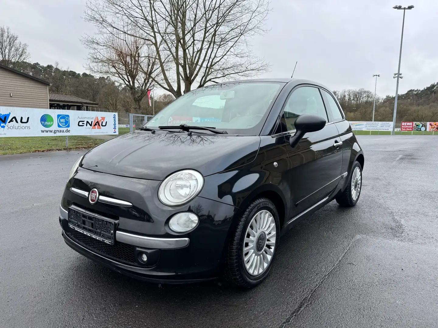 Fiat 500 Lounge / Panorama-Dach / Klima Schwarz - 1
