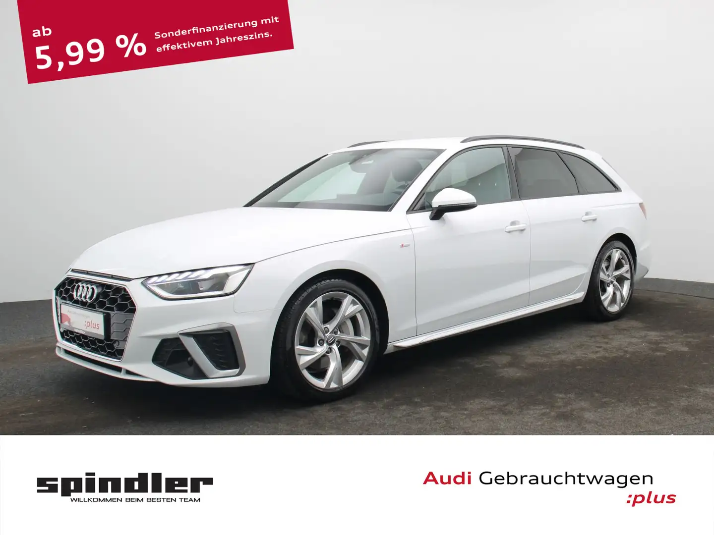 Audi A4 S-Line 40TDI S-tronic / Navi+, LED, ACC Blanc - 1