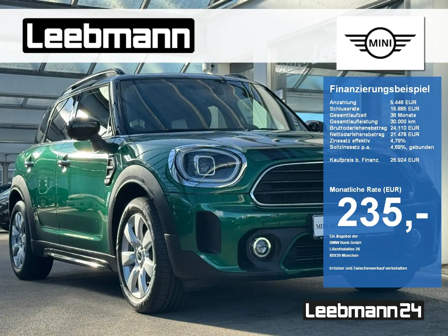 MINI Cooper Countryman DKG Classic 2 JAHRE GARANTIE Grün - 1
