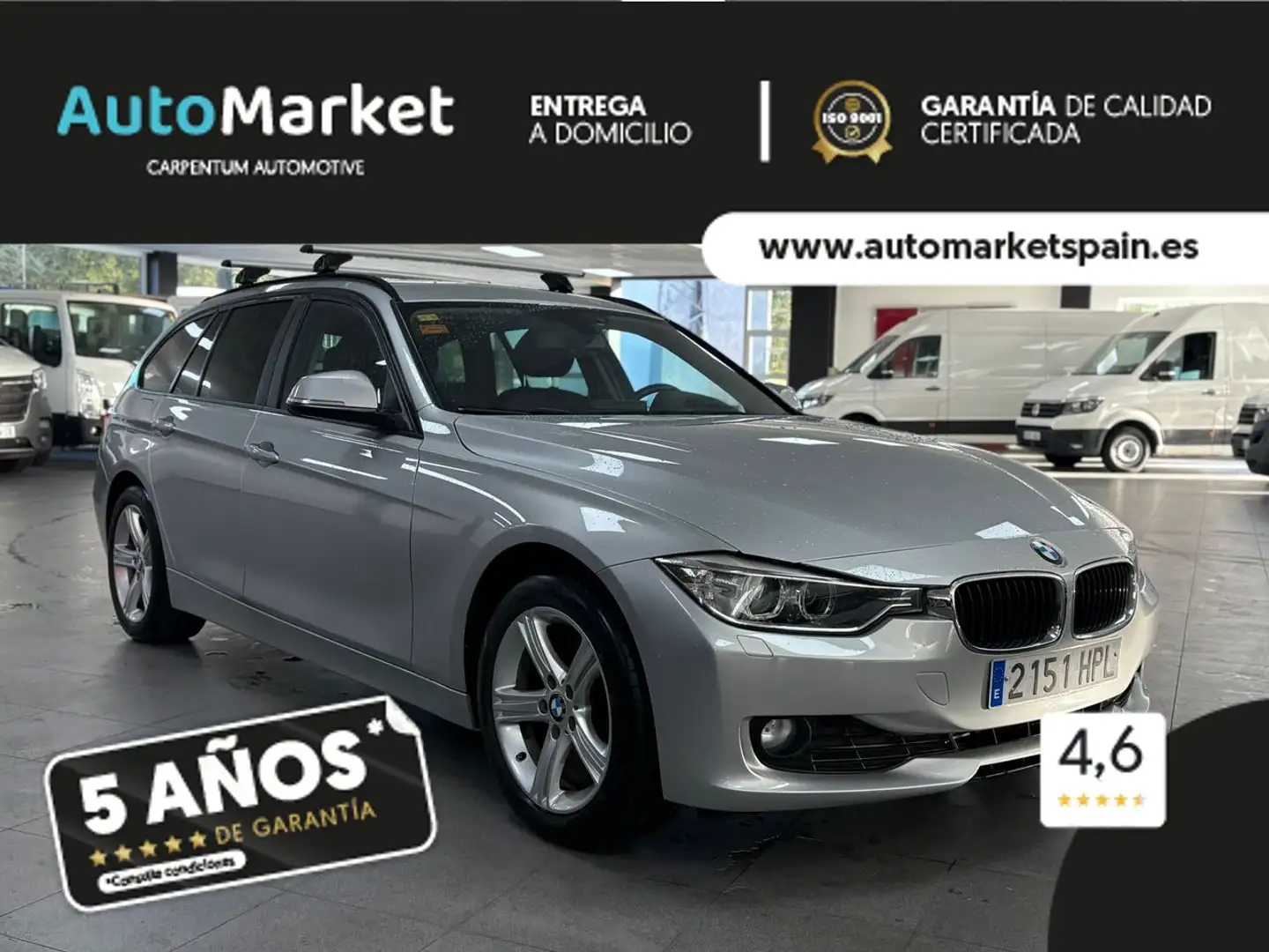 BMW 316 316d Touring Modern (0.0) Plateado - 1