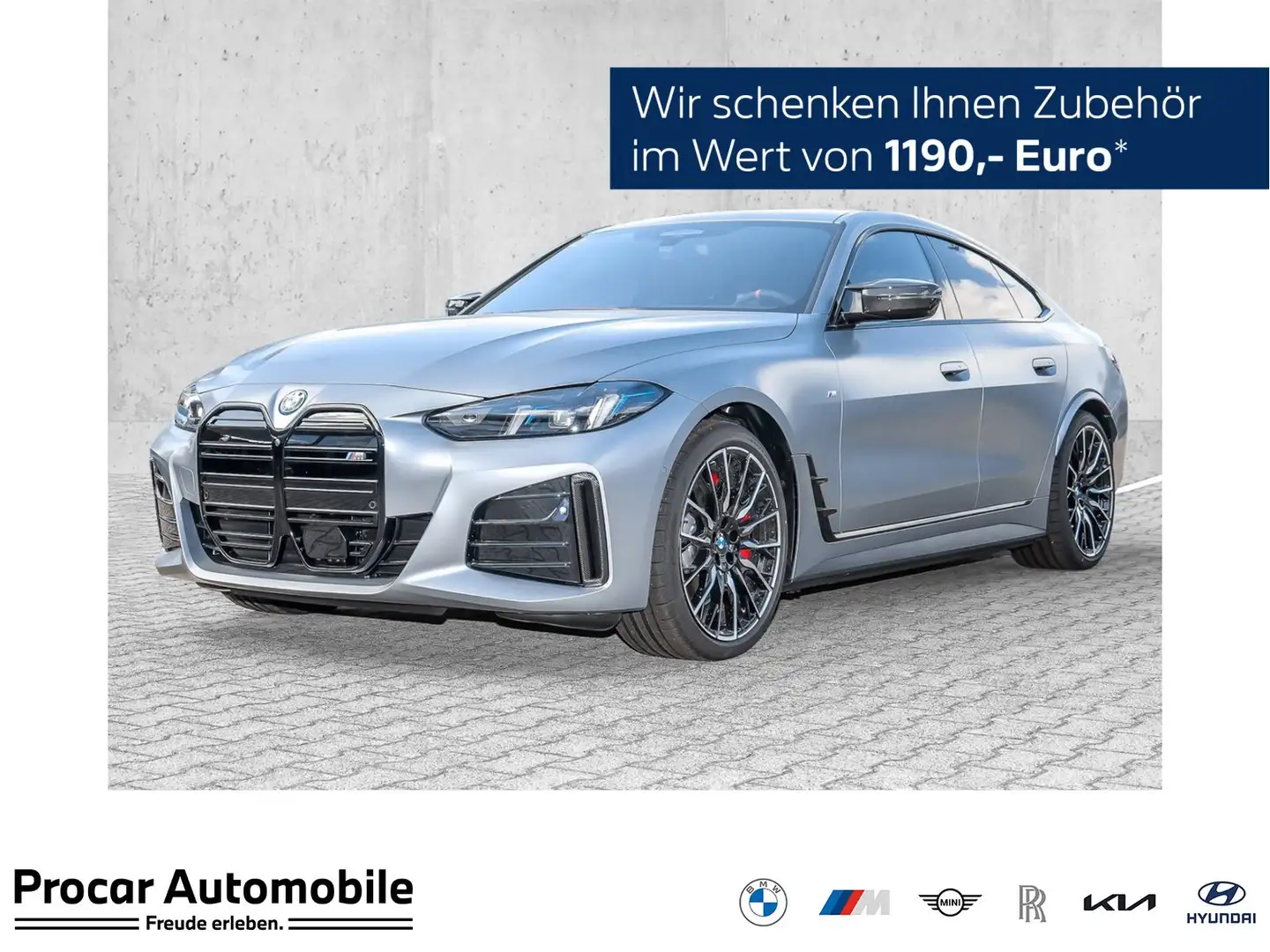 BMW i4 M60 M Sport Pro HuD 360° H/K Sound FROZEN Grey Grigio - 1