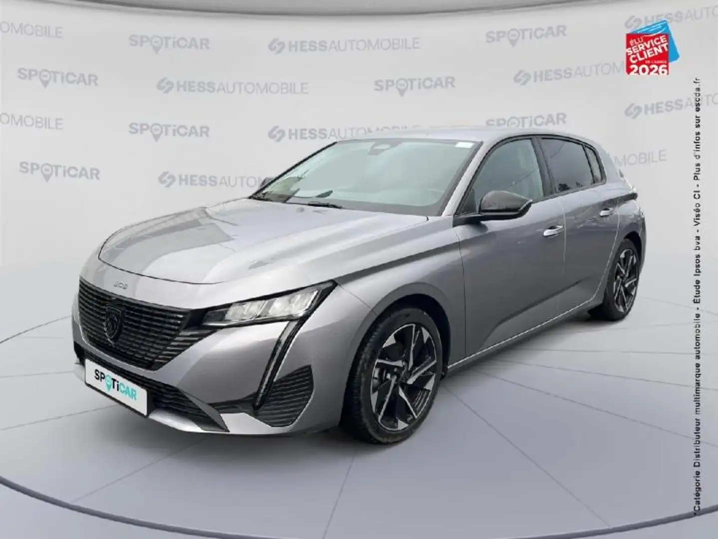 Peugeot 308 1.2 PureTech 130ch S\u0026S Allure EAT8 Gris - 1