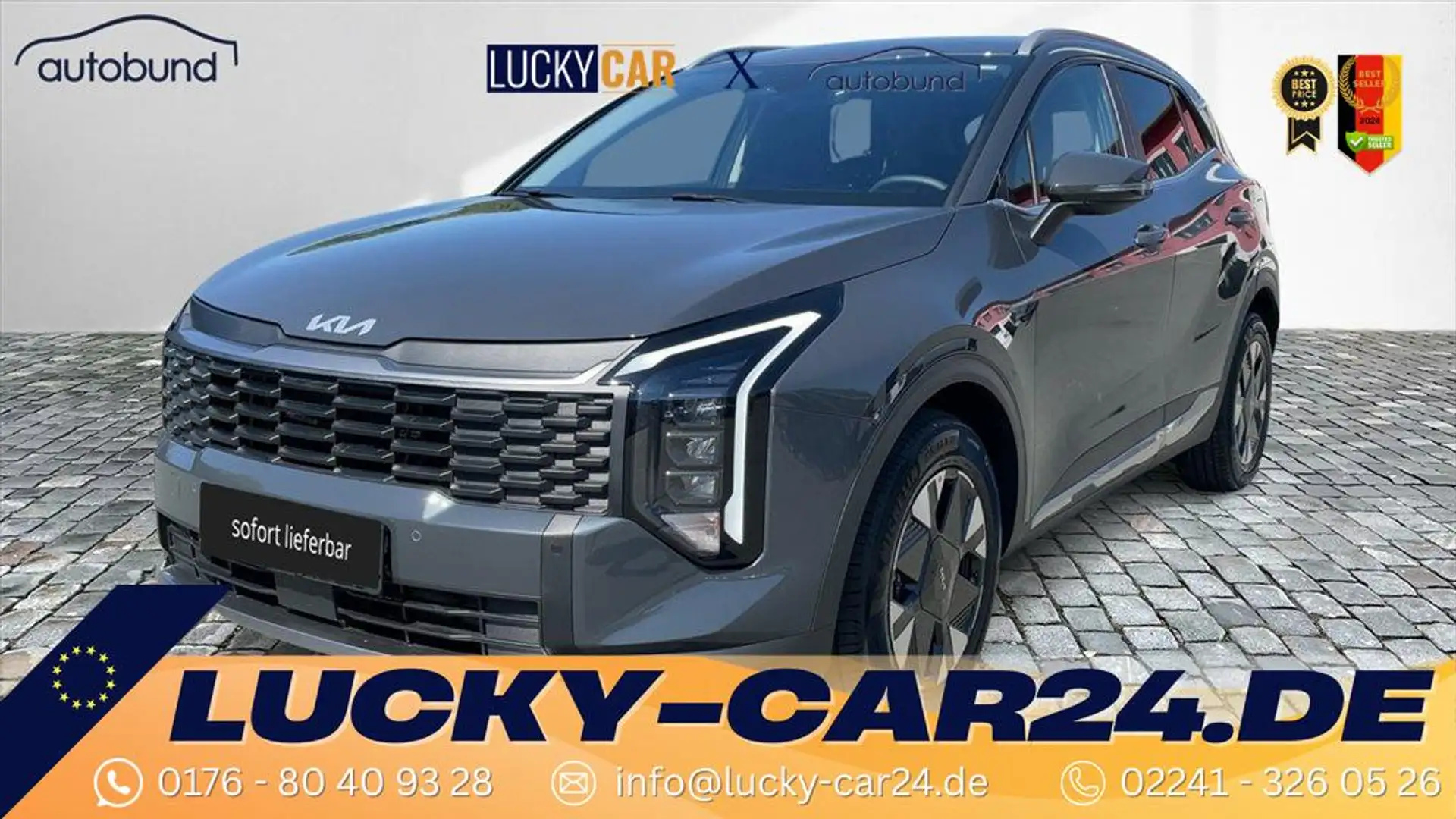 Kia Sportage GOLD V 1,6 T-GDI DCT LED Navi Kamera Klimaaut. ... Grau - 1