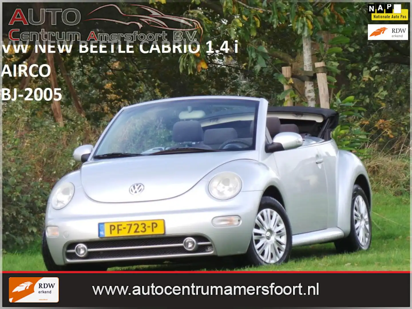 Volkswagen New Beetle Cabriolet 1.4 Turijn ( AIRCO + INRUIL MOGELIJK ) Grijs - 1