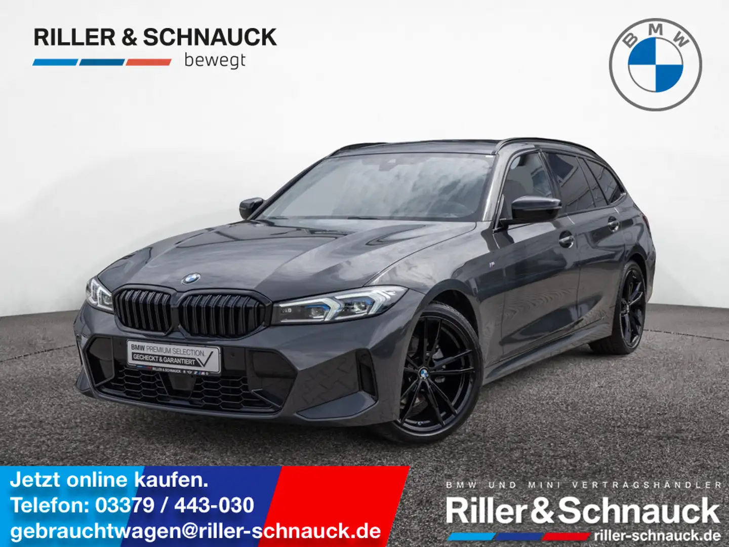 BMW 320 d Touring xDrive M-Sport ACC HUD STANDHZ Grigio - 1