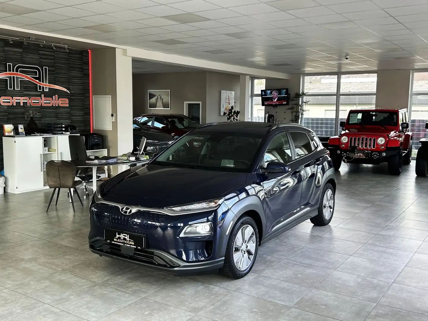 Hyundai KONA Premium Elektro 2WD/Head-Up/1Hand Blau - 1