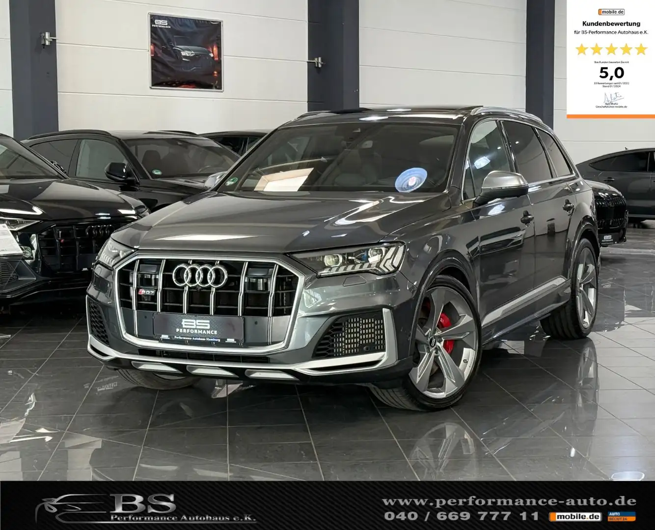 Audi SQ7 4.0 TDI |LASER+MATRIX|ACC|PANO|MASSAGE|HUD|7 Grau - 1