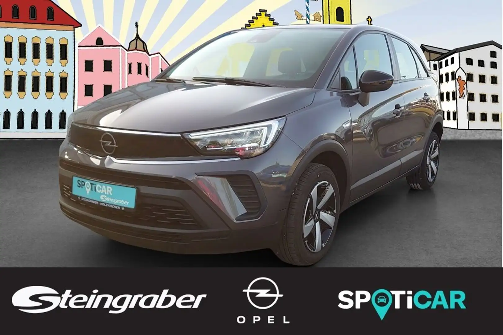 Opel Crossland 1.2 Automatik Edition Grau - 1