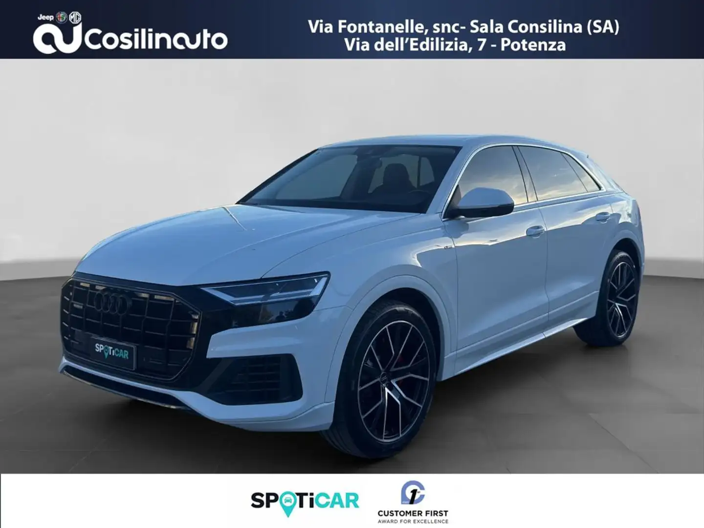 Audi Q8 3.0 TDI 286 CV quattro tiptronic Sport Hybrid Bianco - 1