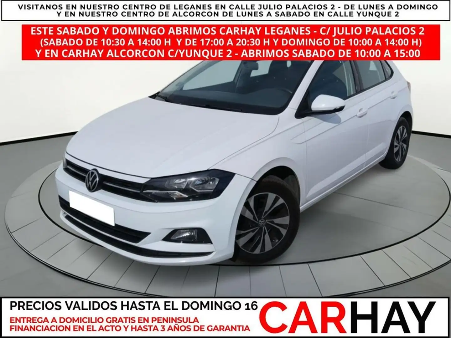 Volkswagen Polo 1.6TDI Advance 70kW Blanc - 1