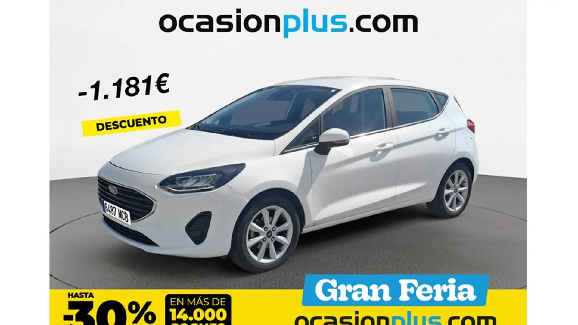 Ford Fiesta 1.0 EcoBoost Trend 100 Bianco - 1
