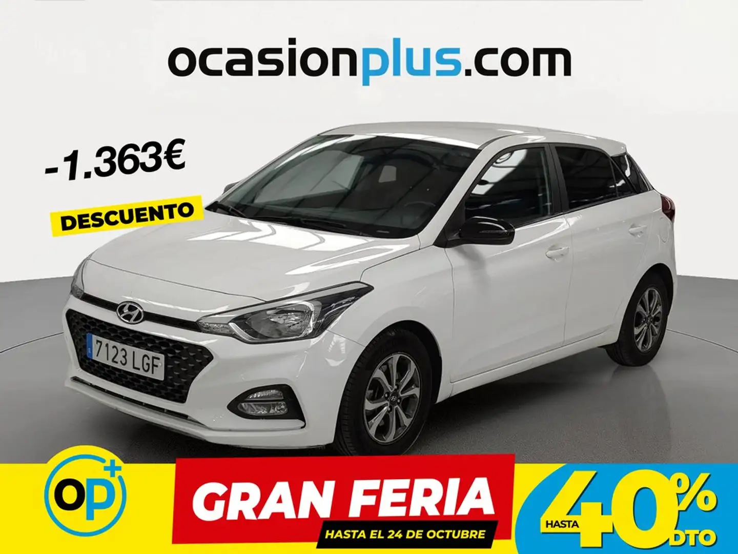 Hyundai i20 1.0 TGDI Klass DT 100 Blanco - 1
