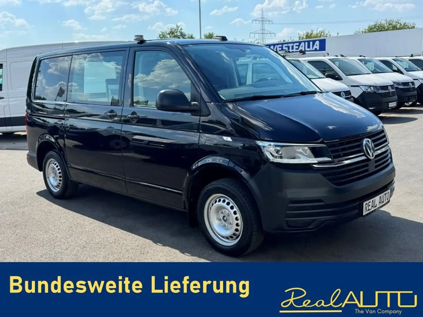 Volkswagen T6 Transporter 6.1 Kasten TDI 4Motion DSG ACC*AH Noir - 1