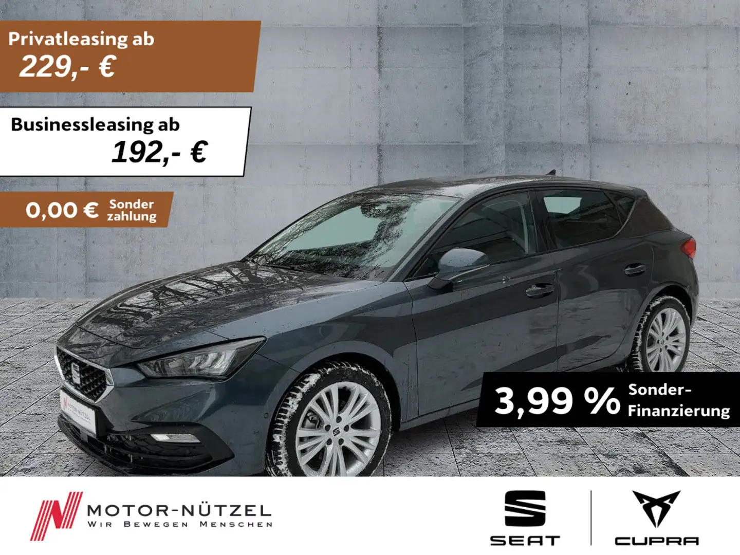 SEAT Leon 2.0TDI DSG STYLE LED+ACC+SHZ+PDC+RFK+NSW+VC Grau - 1