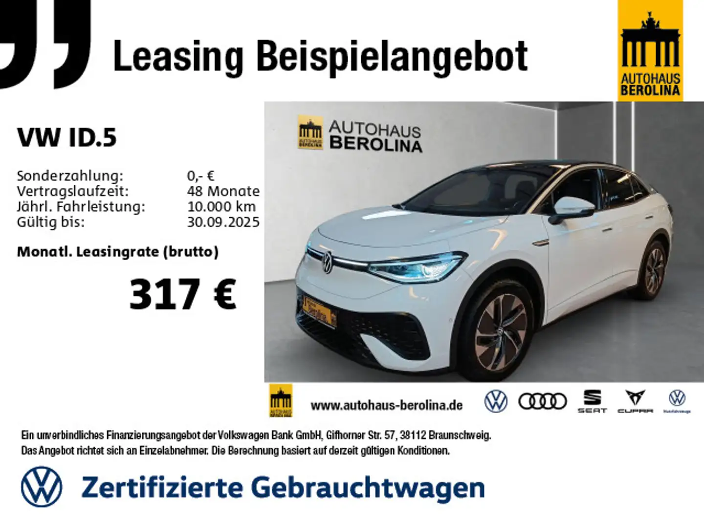 Volkswagen ID.5 Pro Performance *IQ-MATRIX*NAV*ACC*R-CAM* Blanco - 1