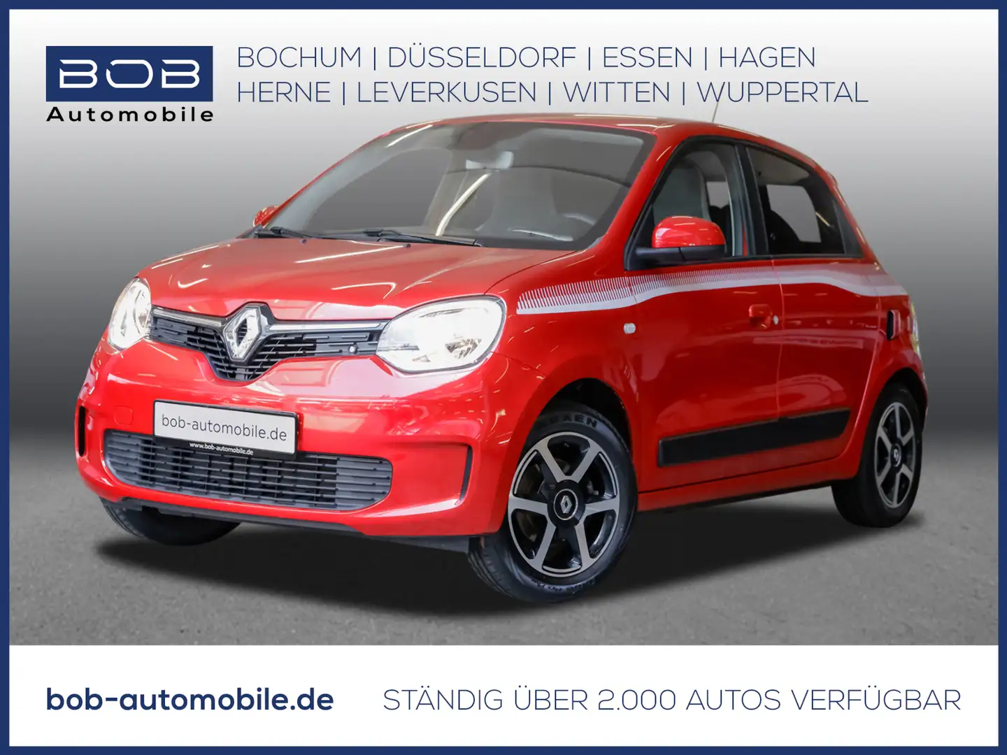 Renault Twingo LIMITED SCe 75 SHZ KLIMA BT ZV SERVO USB Rood - 1