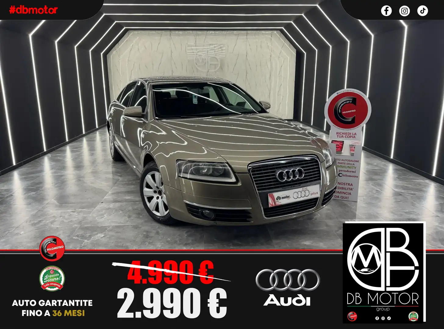 Audi A6 A6 III 2004 Berlina 2.0 tdi Oro - 1